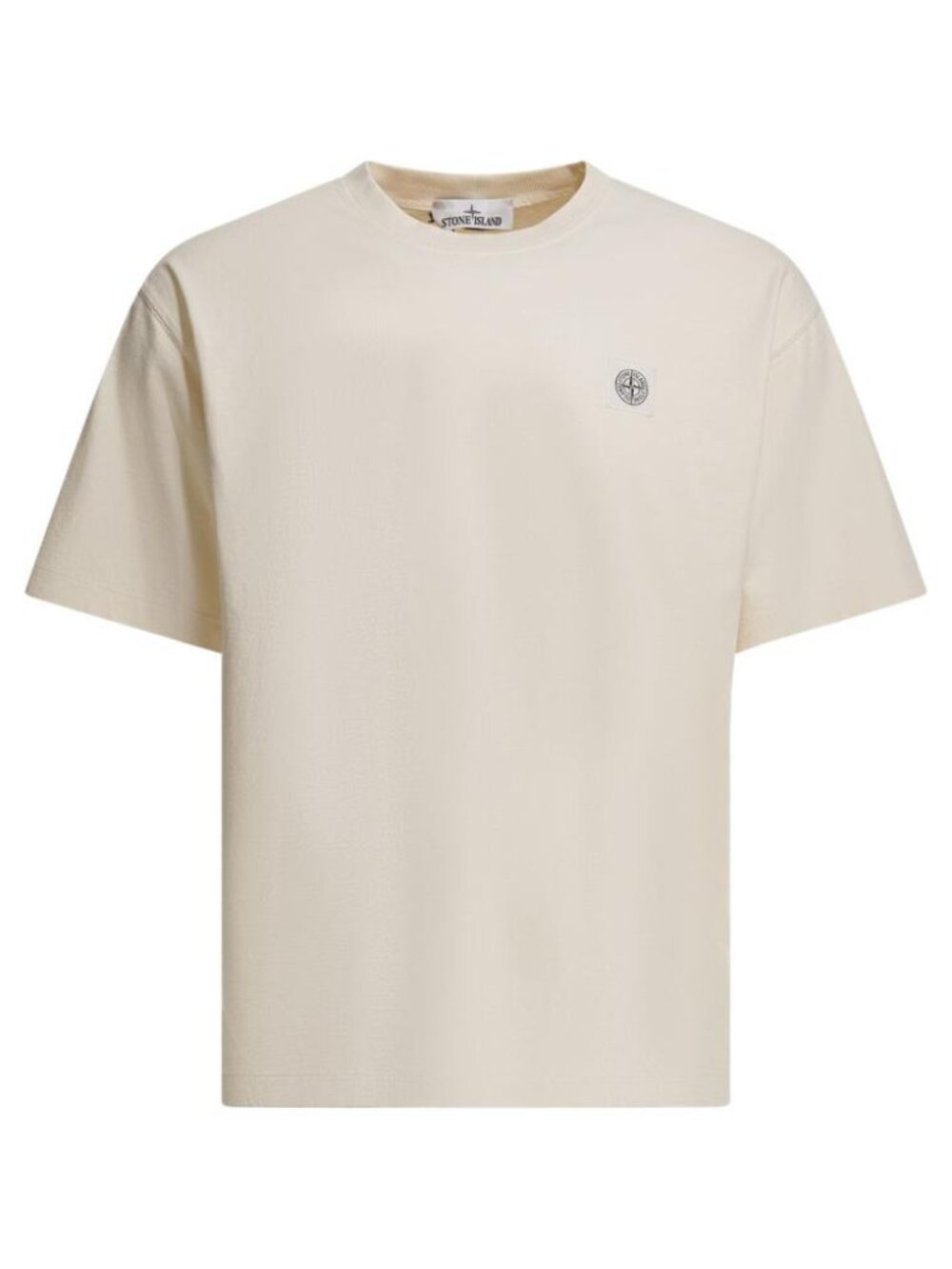 Stone Island Crew-Neck T-Shirt With Compass Logo Tag Size XL Men